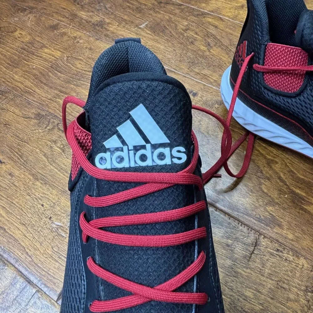 adidas‎ Icon V Bounce Baseball Cleats Shoes Mens Size 16 Black Red Metal G28254
